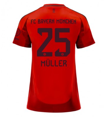 Bayern Munich Thomas Muller #25 Primera Equipación Mujer 2024-25 Manga Corta